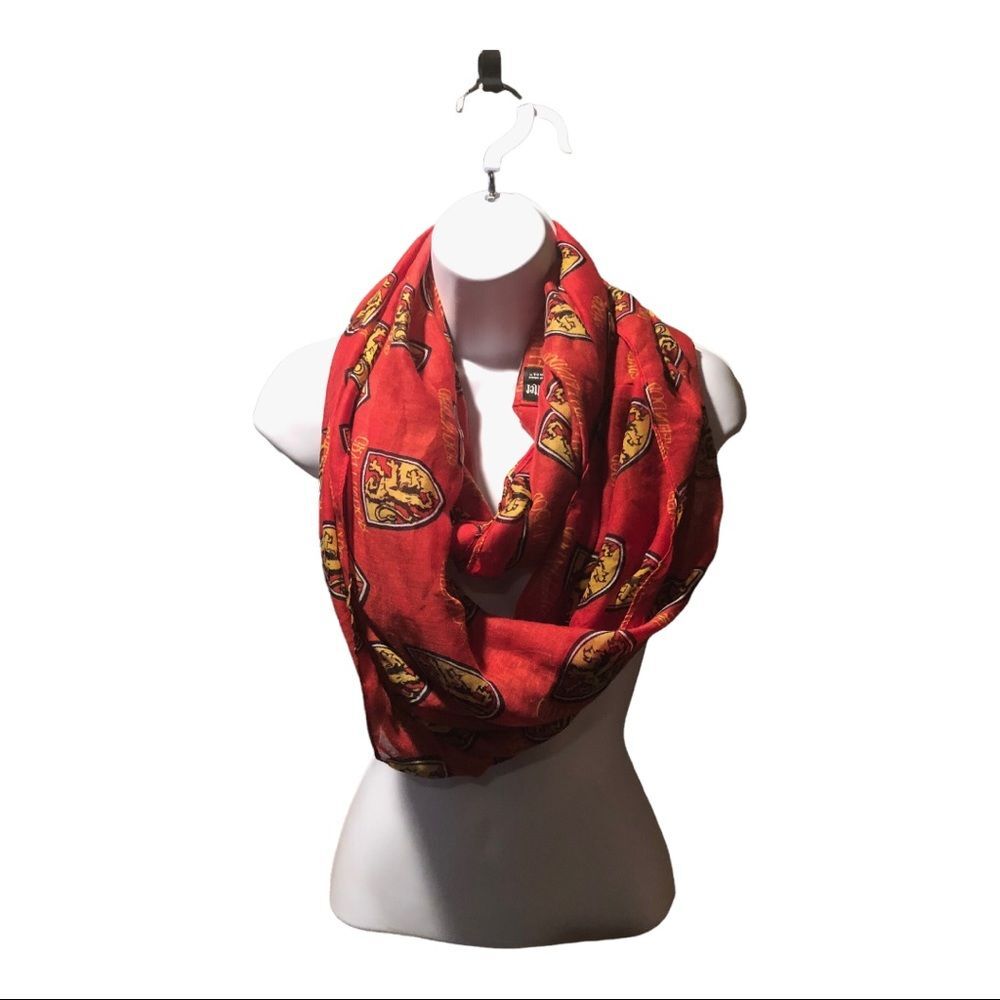 Harry Potter Gryffindor Infinity Scarf, Red HP Fashion Scarf Like New